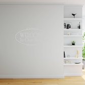 Muursticker Welcome To Our Home - Zilver - 80 x 43 cm - woonkamer alle