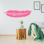 Muursticker Tribal Love -  Roze -  160 x 43 cm  -  woonkamer  slaapkamer  engelse teksten  alle - Muursticker4Sale