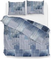Zo!Home Tilo - Dekbedovertrek - Lits-jumeaux - 260x200/220 cm + 2 kussenslopen 60x70 cm - Blue