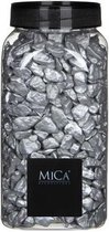 Decoratie/hobby stenen zilver 1 kg - Home Deco - Woonaccessoires - Decoratie materialen