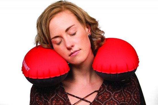 Sea to Summit Aeros Pillow Ultra Light Kampeerkussen - Opblaasbaar Nekkussen - Rood
