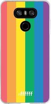 LG G6 Hoesje Transparant TPU Case - #LGBT #ffffff