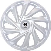 Sparco Wieldoppen Varese 16 Inch Rvs Zilver Set Van 4