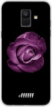 Samsung Galaxy A6 (2018) Hoesje Transparant TPU Case - Purple Rose #ffffff