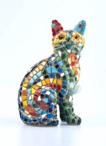 Barcino design Gaudi Mosaic: statue de chat