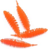 Troutlook Shaky Worms 6.0cm - Neon Orange - Oranje
