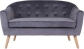 Sortio Home - Bank Stockholm - Antraciet - Zitbank - Velvet