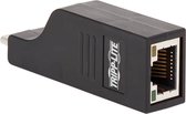 Tripp-Lite U436-000-GB USB-C to Gigabit Ethernet Vertical Network Adapter (M/F) - USB 3.1 Gen 1, 10/100/1000 Mbps, Black TrippLite