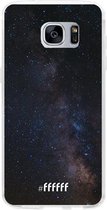 Samsung Galaxy S7 Edge Hoesje Transparant TPU Case - Dark Space #ffffff