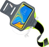 Mobiparts Comfort Fit Sport Armband Samsung Galaxy A7 (2018) Groen