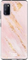 HappyCase Samsung Galaxy A41 Flexibel TPU Hoesje Pink Marmer print