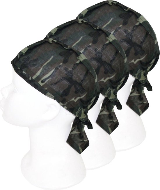 15x Bandanas leger camouflageprint voor kinderen/volwassenen -... | bol.com