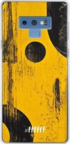 Samsung Galaxy Note 9 Hoesje Transparant TPU Case - Black And Yellow #ffffff