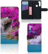 Wallet Bookcase Motorola G8 Power Telefoonhoesje Waterval