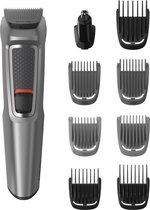 Philips MULTIGROOM Series 3000 MG3722/33 scheer-, knip- en trimapparaat Grijs