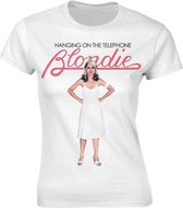 Blondie Dames Tshirt -XL- Hanging On The Telephone Wit