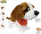Schattig blaffende hondje - blaffen en bewegen op geluid - Voice Control puppy - 29cm hond (inclusief batterijen)