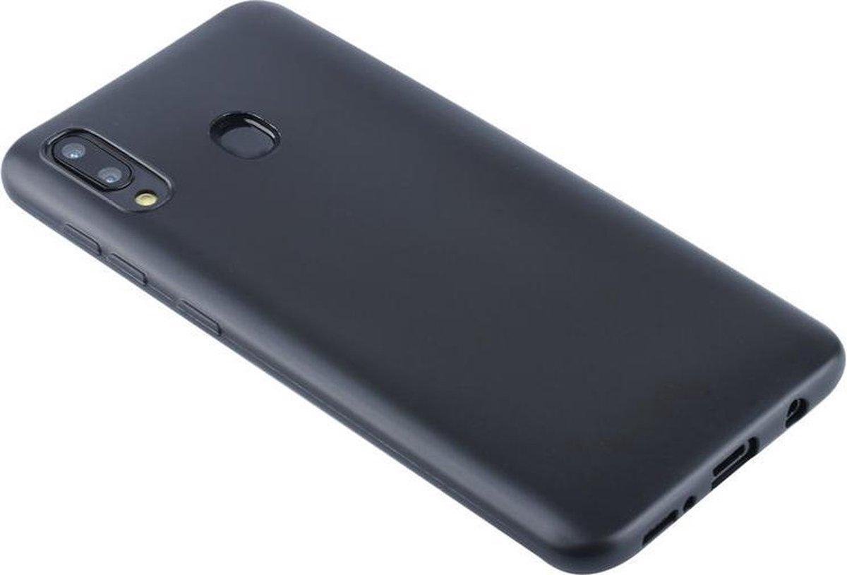 Samsung Galaxy A 20s mat zwart siliconen hoesje / achterkant / Back Cover TPU – 1,5 mm ideale dikte van FB Telecom Groothandel in telefoon accessoires