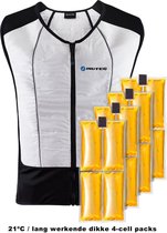 Inuteq Inuteq Compleet BodyCool Hybrid PCM + H2O Koelvest - Maat: S - Kleur: Wit Maat: S -Wit - 21C / 4 Cell