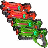 Light Battle Active Lasergame Set - Oranje/Groen - 4 Pack