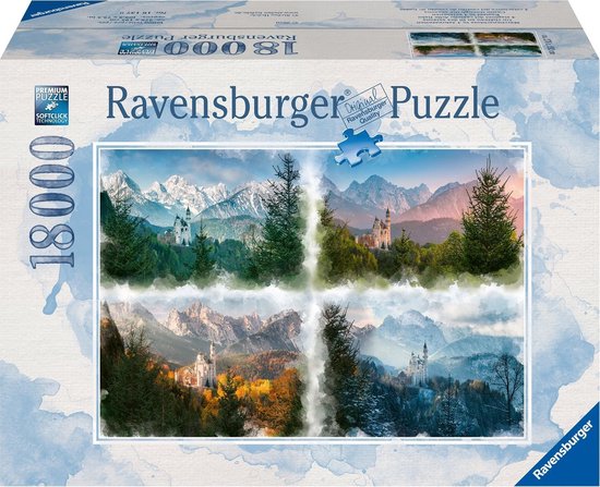 Ravensburger puzzel Slot Neuschwanstein In 4 Seizoenen - Legpuzzel - 18000  stukjes | bol.com