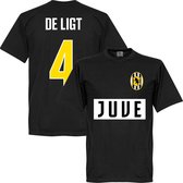 Juventus De Ligt Team T-Shirt - Zwart - L