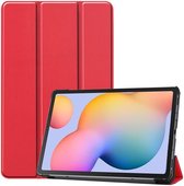 Samsung Galaxy Tab S6 Lite Hoesje Tri-Fold Rood