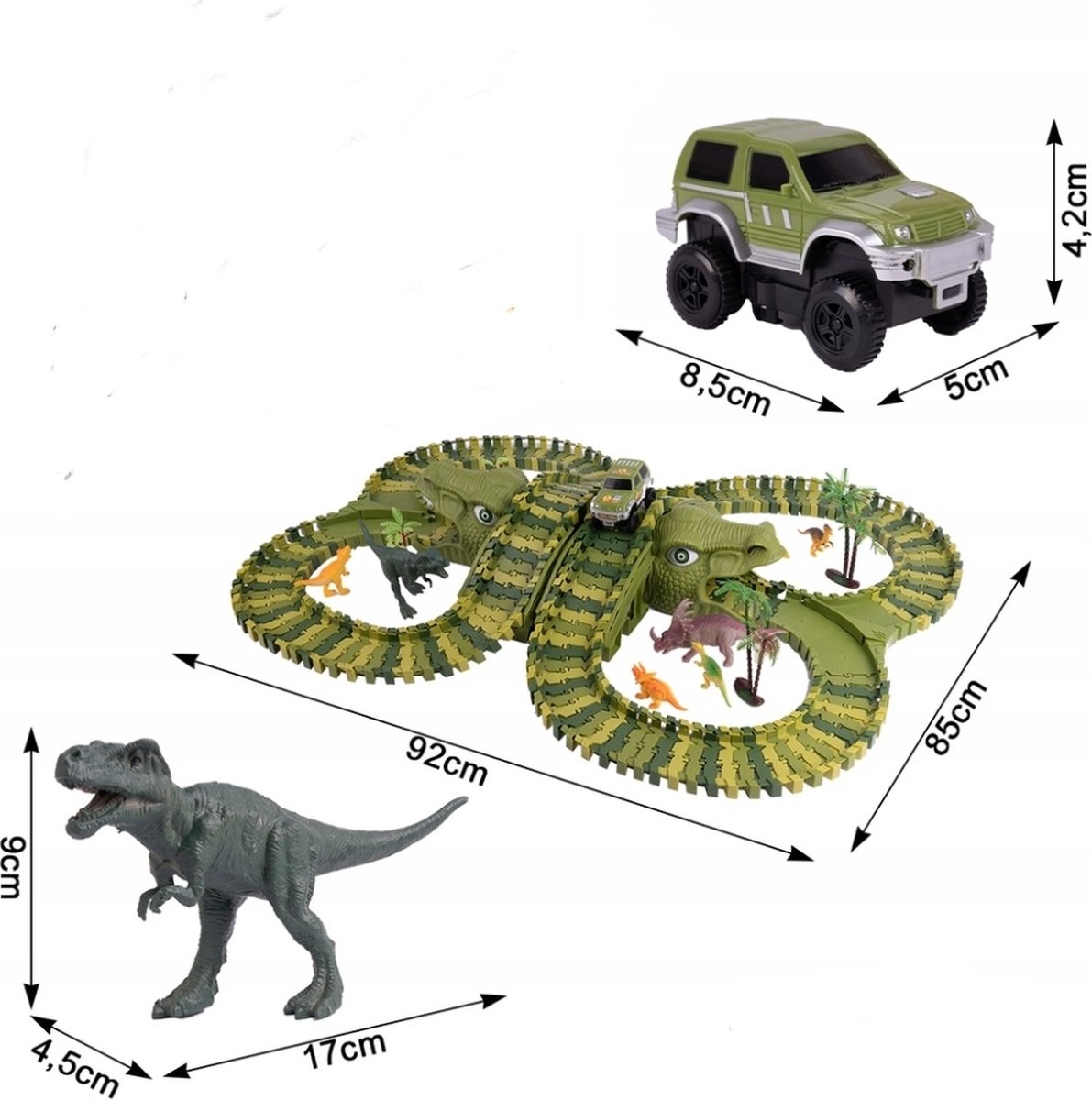 Ariko Circuit automobile avec des dinosaures
