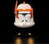Verlichtingsset geschikt voor LEGO 75350 Clone Commander Cody Helm Star Wars Verlichtings set