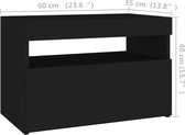 vidaXL - Tv-meubel - met - LED-verlichting - 60x35x40 - cm - zwart