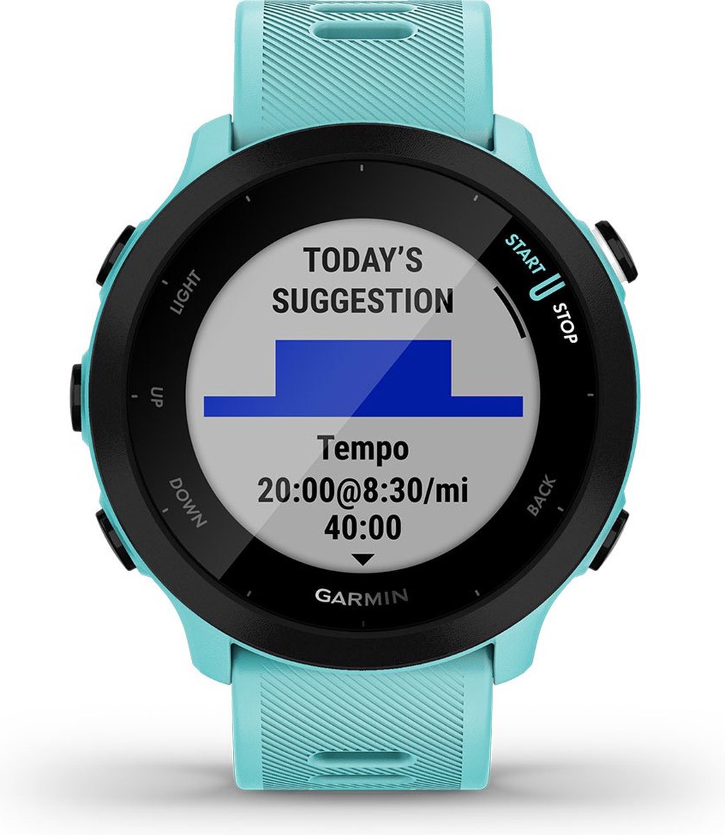 Garmin Forerunner 55 - Sporthorloge met GPS Tracker - Geschikt voor Hardlopen - 42mm - Aqua – foto 8