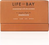 Life of Bay® - Etherische Olie - Energize set - 100% Puur en Natuurlijk - Geschikt voor Aroma Diffuser - Essentiële Olie - Aromatherapie - 40 ml