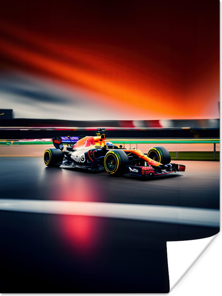Poster Auto - Formule 1 - Circuit - Raceauto - 60x80 cm
