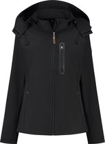 Travelin' Jack Hella Damesjas Softshell - Waterafstotend Winddicht Jack - Zwart - Maat 36