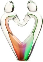 Tromp & Roggen urnen - Love urn, hart vormig, as bestemming liefde, groen - U34M