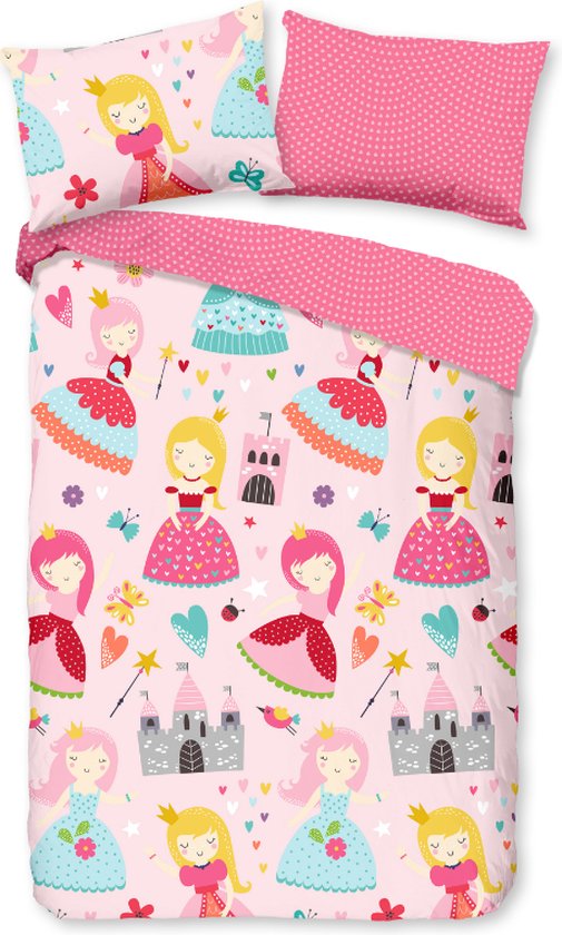 dekbedovertrek Prinses - 100x135 (ledikant)