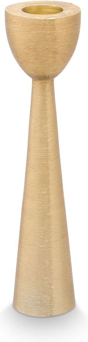 Kandelaar - Metalen kaarsenhouder - Goud - Set van 2 Kandelaren - 16 cm