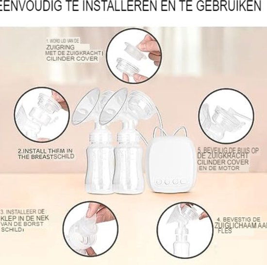 Draagbare Melkopvangbeker, 240 Ml Melkopvangbeker Handsfree Melkopvangbeker, Universele Borstkolf Melkopvangbeker voor de Meeste Borstkolven