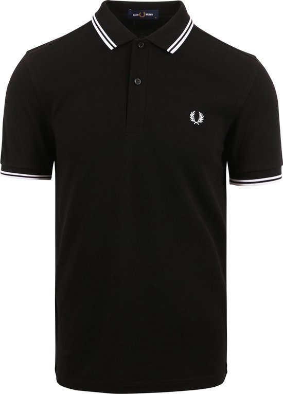 Fred Perry - Polo Zwart 350 - Slim-fit - Heren Poloshirt Maat M