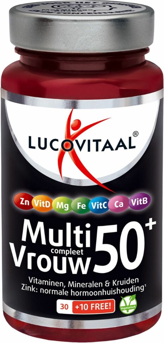 Goedkoopste Lucovitaal Multi Vrouw Compleet 50 Met Ginkgo Biloba 40 capsules