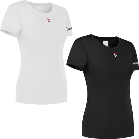 Gladiator Sports Compressie shirt - Sportshirt - Sportkleding voor Dames - Hardloop Shirt - Zwart - M