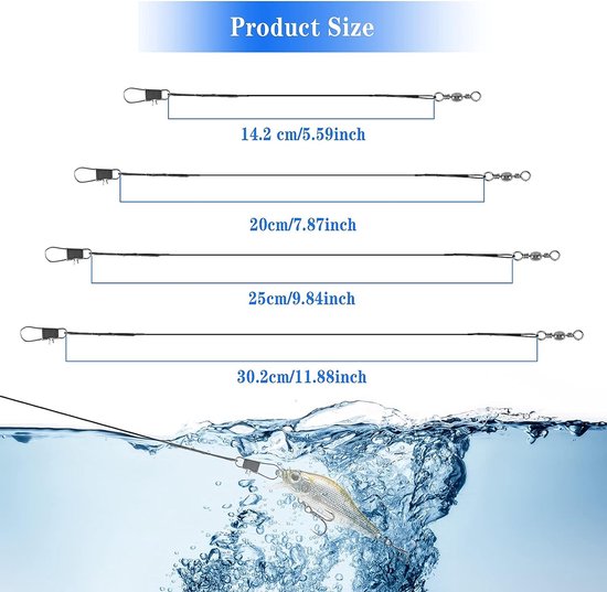 Bas De Ligne Pêche CORHAD - 50 Pièces Acier Résistant