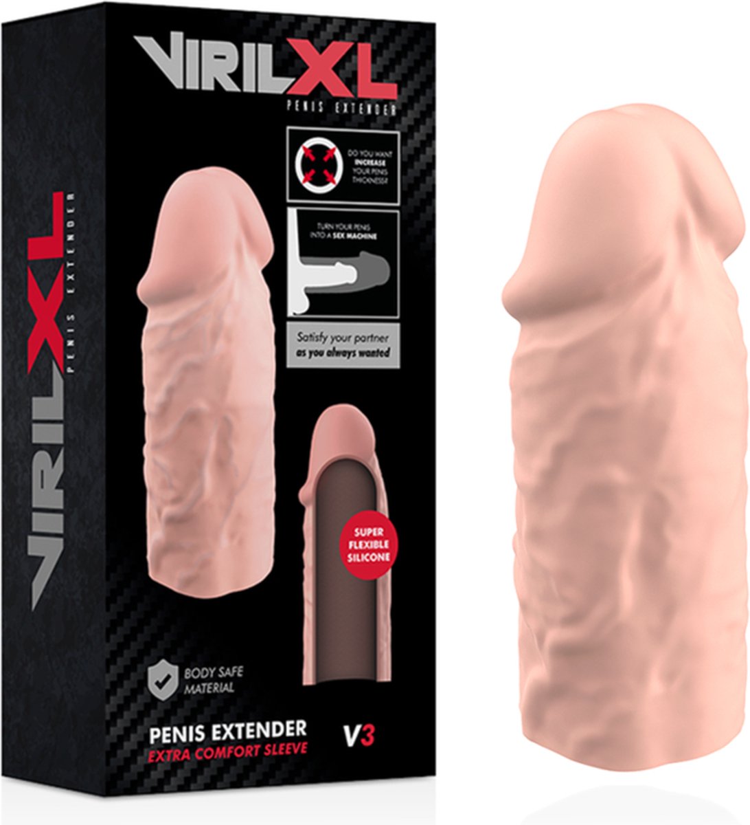 Virilxl Penis Extender Extra Comfort Sleeve V3 Flesh | VIRILXL