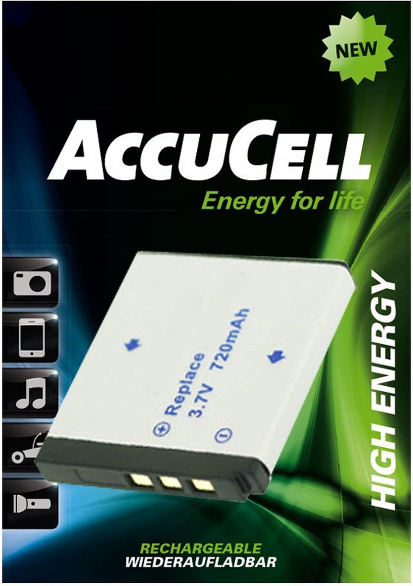 AccuCell-batterij geschikt voor Rollei XS-10 in touch-batterij