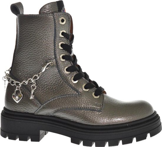 Develab 42842 859 Meisjes Veterboot - Zilver - 32