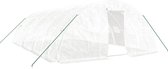 Bol.com vidaXL - Tuinkas - met - stalen - frame - 40 - m² - 8x5x23 - m - wit aanbieding
