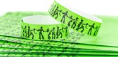 Partyband Tyvek - 200 stuks - Neon Green