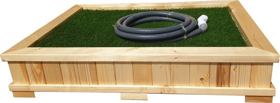 Hondentoilet outdoor XXL (128 cm x 98 cm) - afspoelbaar