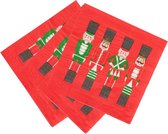 Papieren bordjes Notenkraker - kerst - nutcracker - 12 stuks - 18 x 18 centimeter