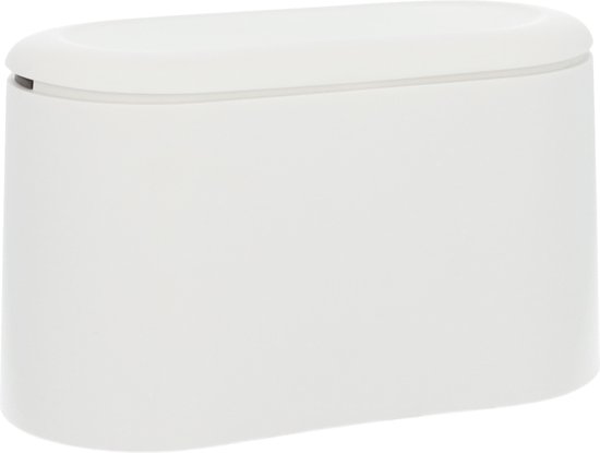 QUVIO Poubelle Comptoir - Poubelle Bureau - Poubelle - Mini poubelle - Poubelles - Plastique - 10 x 21 x 13 cm